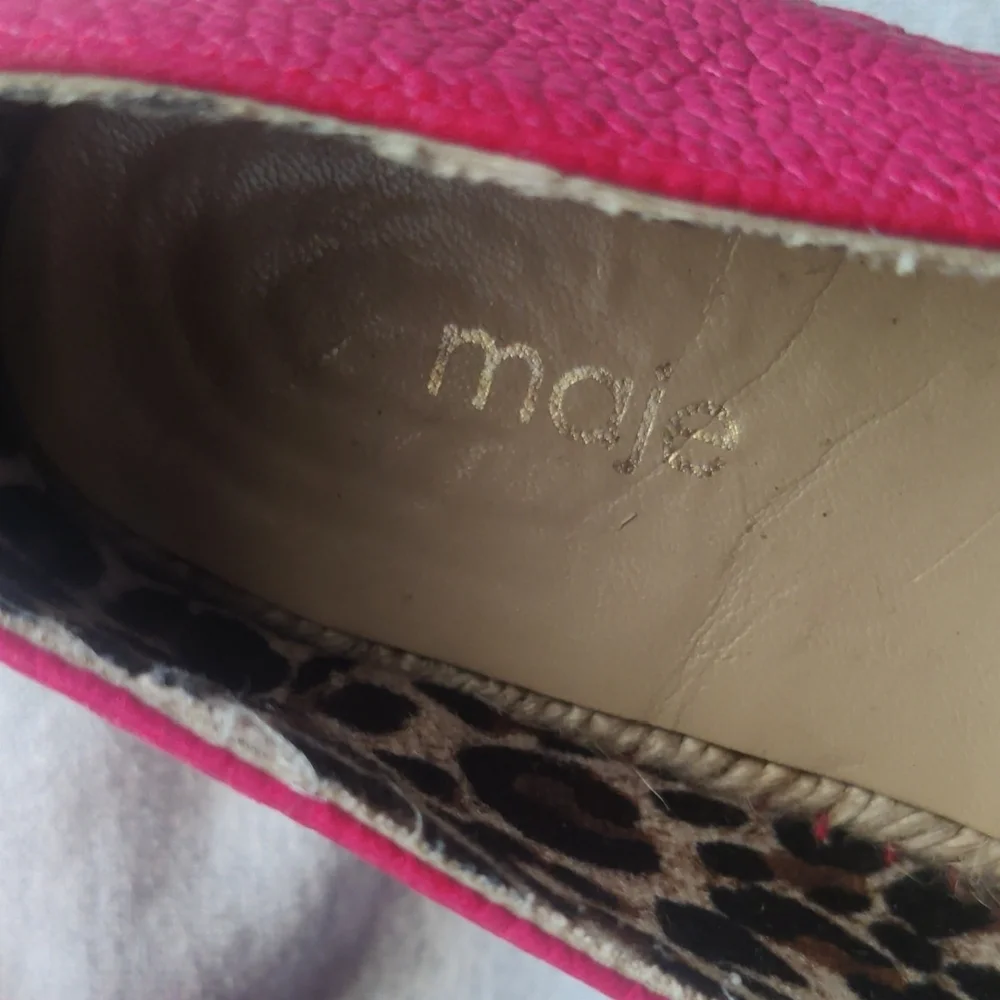 Maje Women's Red Espadrilles Sze 38 (7/7.5)
